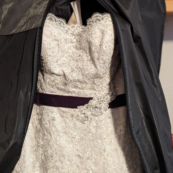 knee length dresses for ladies Never Worn David Tutera Mon Cheri Wedding Dress